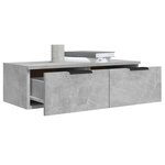 vidaXL Armoires murales 2 Pièces Gris béton 68x30x20 cm Bois d'ingénierie