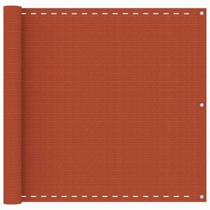 vidaXL Écran de balcon Orange 90x500 cm PEHD