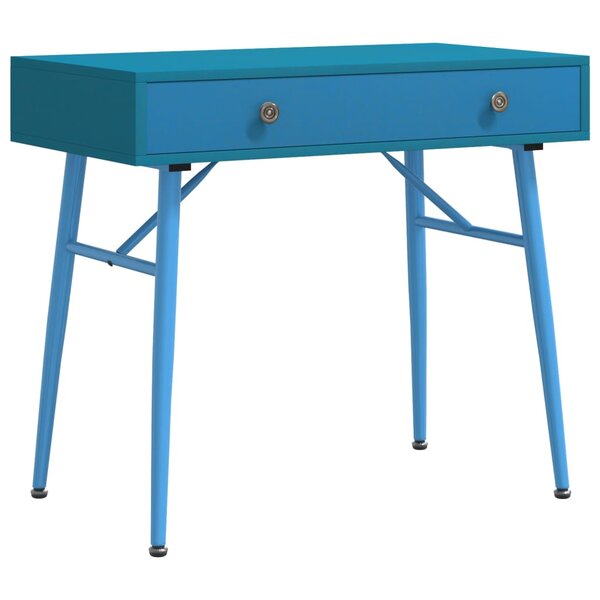 vidaXL Bureau d'ordinateur avec tiroir vert antique 90x50x76 5 cm