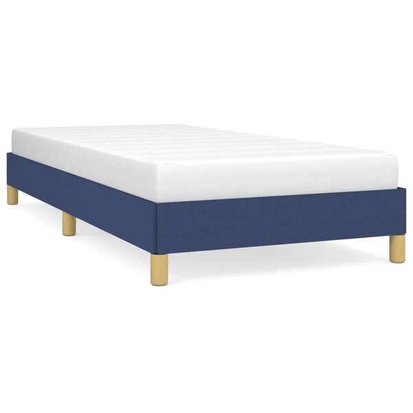 vidaXL Cadre de lit Bleu 80x200 cm Tissu