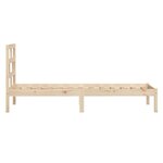 vidaXL Cadre de lit 90x190 cm Simple Bois massif