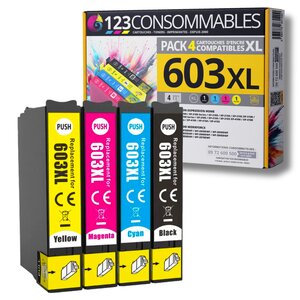 EPSON 603XL - Pack 4 cartouches compatibles Epson XP-2100 XP-3100 XP-4100