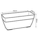 Vibia Campana Bac à fleurs Terrasse 80 - Marron - 77 x 35 x 33 cm
