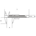 Beta tools pied à coulisse numérique 1651dgt 150 acier inoxydable