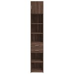 vidaXL Armoire de rangement mince chêne marron 40x42 5x225 cm