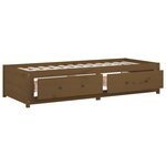 vidaXL Lit de jour Marron miel 75x190 cm Bois de pin massif