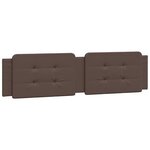 vidaXL Cadre de lit avec lumières LED marron 200x200 cm similicuir