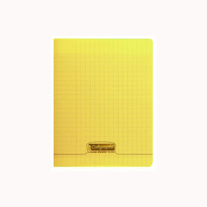8000 POLYPRO Cahier piqué jaune 21x29 7cm 48p séyès 90g CALLIGRAPHE