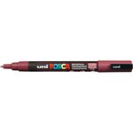 Marqueur pointe conique fine pc3m 0 9 - 1 3mm lie de vin x 12 POSCA