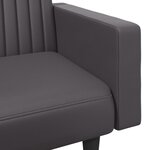 vidaXL Ensemble de canapés 2 Pièces gris similicuir