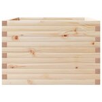 vidaXL Jardinière 70x70x46 cm bois de pin massif