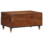 vidaXL Table Basse 80x54x40 cm en Bois de Manguier