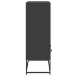 vidaXL Buffet haut noir 68 5x39x111 5 cm acier laminé à froid