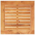vidaXL Table de jardin noir 38x38x42 cm résine tressée et bois acacia