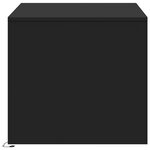 vidaXL Table basse avec lumières LED noir bois d'ingénierie