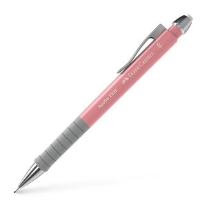 Portemine Faber-Castell Apollo - Ligne 0 5 mm - Prise en main ergonomique - Gomme intégrée - Couleur rose du corps