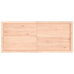 vidaXL Étagère murale 140x60x(2-6) cm bois de chêne massif non traité