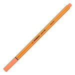 Stylo-feutre point 88 pointe fine 0 4 mm abricot x 10 stabilo