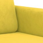 vidaXL Fauteuil Jaune 60 cm Velours