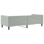 vidaXL Lit de repos gris clair 90x200 cm velours