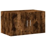 vidaXL Armoire de rangement chêne fumé 70x42 5x225cm bois d'ingénierie