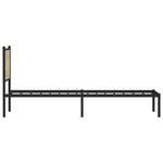 vidaXL Cadre de lit en métal sans matelas chêne sonoma 90x200 cm