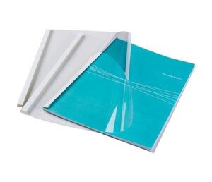 couverture reliure thermiques Standard, A4, 4 mm, blanc pqt 100 FELLOWES
