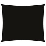 vidaXL Voile de parasol tissu oxford rectangulaire 2 5x3 m noir