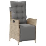 vidaXL Ensemble de 5 pièces pour salle à manger de jardin beige en poly rattan