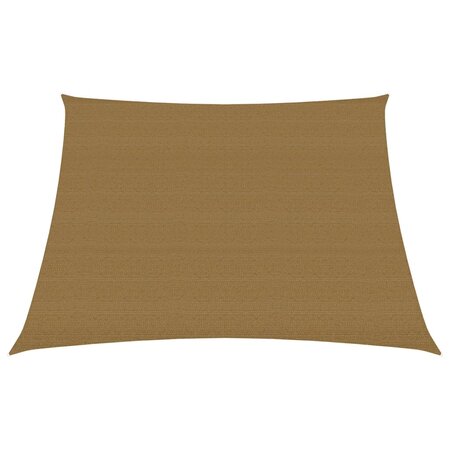 vidaXL Voile d'ombrage 160 g/m² Taupe 4/5x4 m PEHD