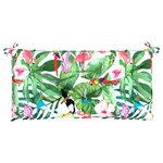 vidaXL Coussins de banc de jardin lot de 2 multicolore 100x50x7 cm