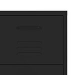 vidaXL Armoire à tiroirs Noir 80x35x101 5 cm Acier