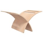 vidaXL Porte-revue en bois sur pied naturel