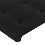 vidaXL Têtes de lit 4 Pièces Noir 100x5x78/88 cm Velours