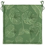 vidaXL Coussins de chaise lot de 6 motif de feuilles 40x40x4 cm tissu