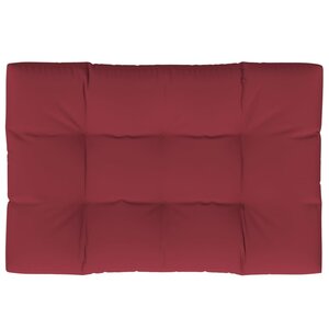 vidaXL Coussin de palette rouge bordeaux 120x80x12 cm tissu