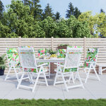 vidaXL Coussins de chaise à dossier haut lot de 6 multicolore