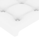 vidaXL Cadre de lit avec tête de lit Blanc 120x200 cm Similicuir