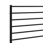 vidaXL Tête de lit métal noir 150 cm