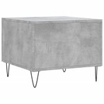 vidaXL Tables basses 2 Pièces gris béton 50x50x40 cm bois d'ingénierie