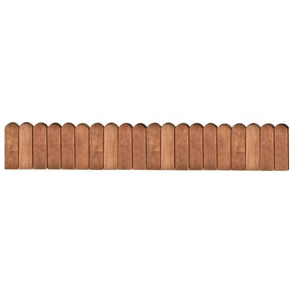 vidaXL Rouleau de bordure Marron 120 cm Bois de pin imprégné