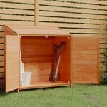 vidaXL Remise de jardin Marron 102x52x112 cm Bois de sapin solide