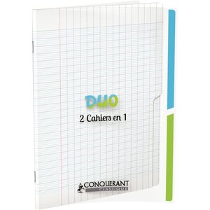 OXFORD C9 Cahier 17x22, 96 pages, 90g, Seyès, couverture polypro incolore 2EN1