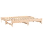 vidaXL Lit coulissant 2x(80x200) cm Bois de pin massif