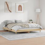 vidaXL Cadre de lit sans matelas chêne sonoma 120x200 cm