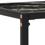 vidaXL Table console Noir 60x35x75 cm Verre trempé