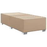 vidaXL Sommier à lattes de lit avec matelas Cappuccino 100x200 cm
