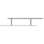 vidaXL Étagère TV murale Sonoma gris 125x18x23 cm Bois d'ingénierie