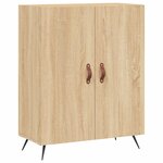vidaXL Buffet haut Chêne sonoma 69 5x34x180 cm Bois d'ingénierie