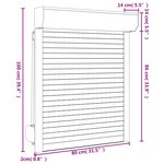 vidaXL Volet roulant aluminium 80x100 cm blanc